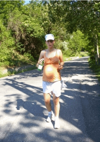 Schwangerschaft und Lauftraining - schwangere Läuferin
