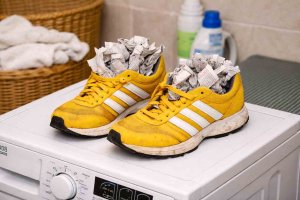 Laufschuhe nach dem Reinigen gut trocknen