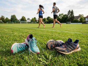 Lauf-ABC Übungen auf dem Rasen