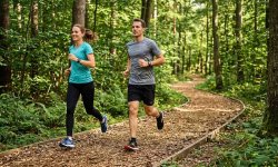 Lauftraining auf der Finnenbahn