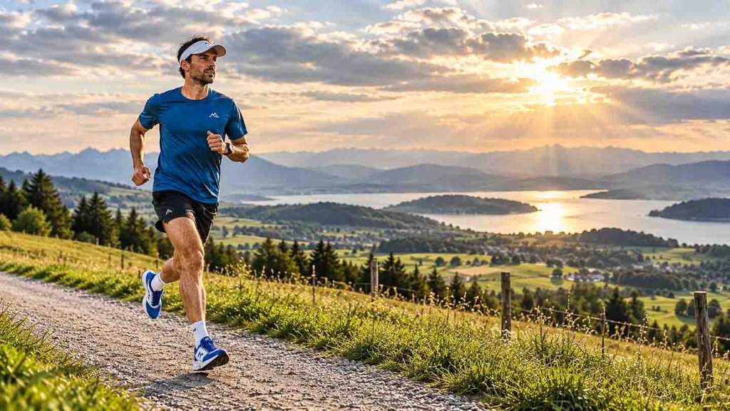 Läufer mit guter Grundlagenausdauer während der Marathonvorbereitung