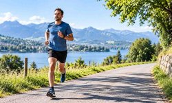 Läufer beim 10-km-Lauftraining