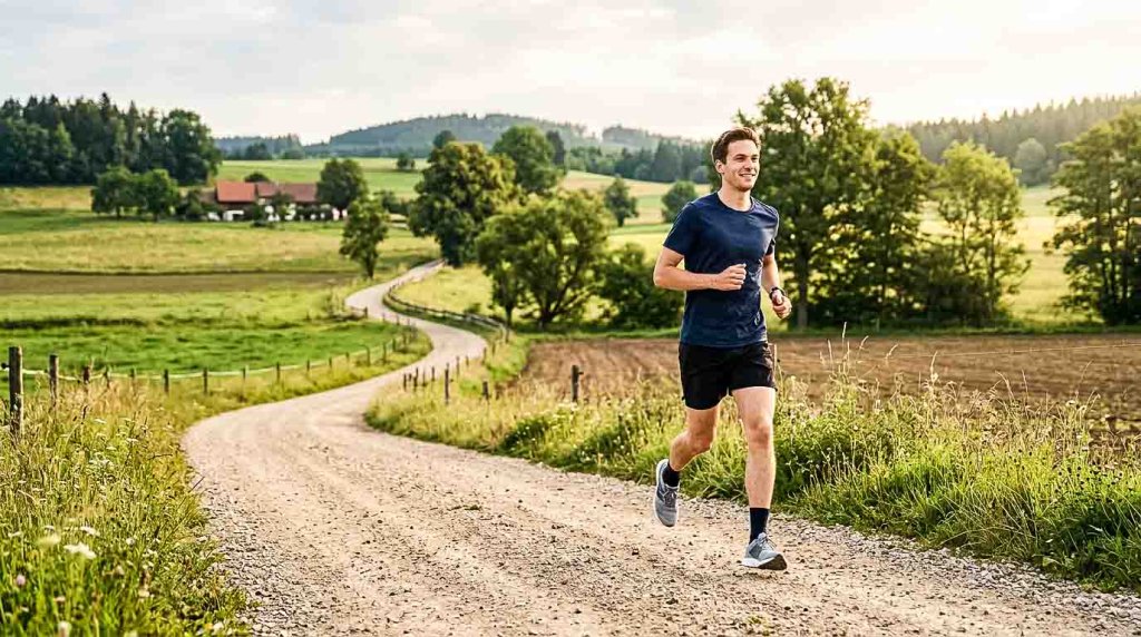 Laufanfänger beim lockeren Lauftraining