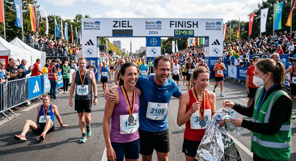 geniesse den Zieleinlauf deines Wettkampfes