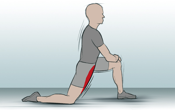 Hüftbeuger dehnen: Stretching-Übung für Läufer