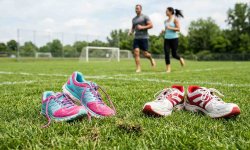 Barfussgehen auf einer Wiese als sanfter Einstieg ins Natural Running