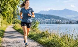 Läuferin beim lockeren Dauerlauf für den Flex60-Trainingsplan