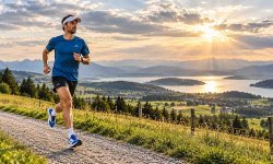 Läufer bei einem längeren lockeren Lauf für den Flex90-Trainingsplan